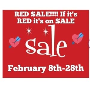 RED SALE! ELECTRONICS! IF IT IS RED, IT IS ONSALE FEBRUARY 8TH -28TH  MAKE OFFER